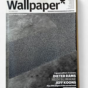 Wallpaper ft DIETER RAMs HEDI SLIMANE JEFF KOONS photo book